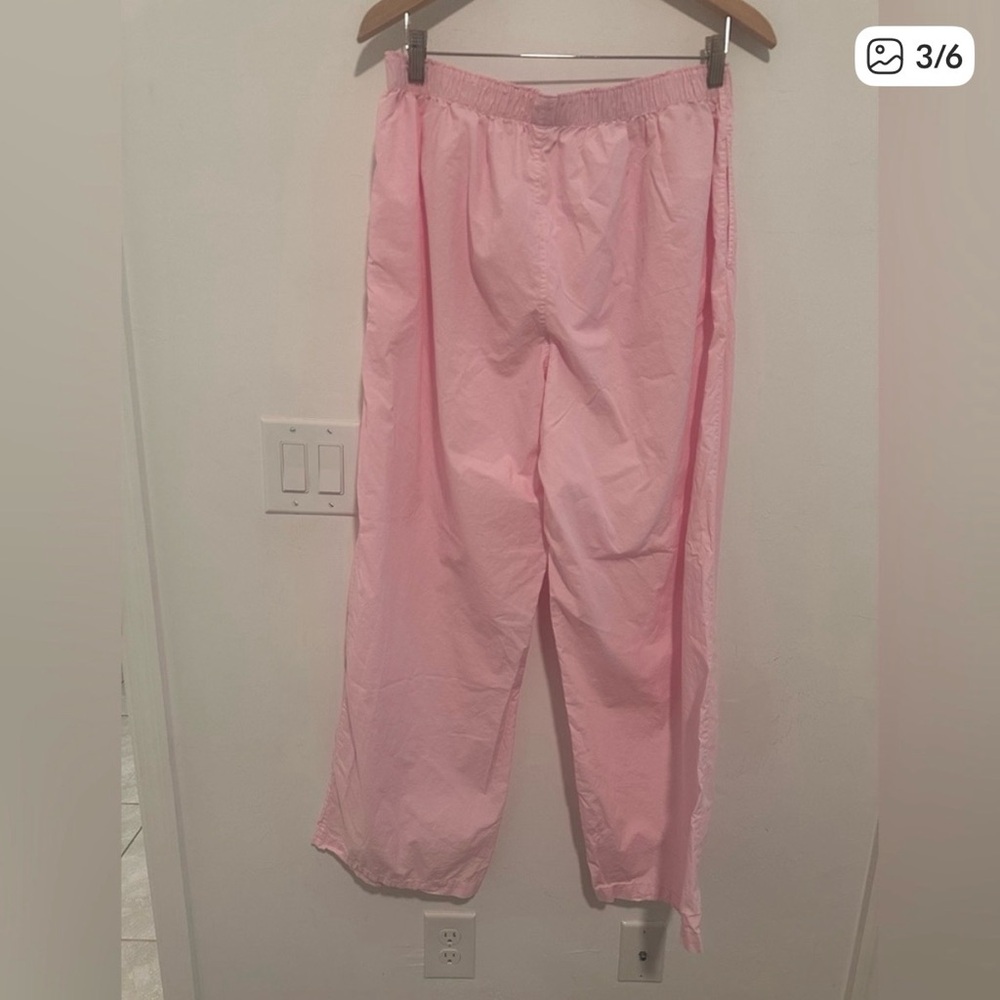 Skims Cotton Poplin Unisex Pajama Pants Sz large, like new - Picture 4 of 6